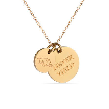 Oregon State Coin Charm Necklace - 18K Gold Dipped