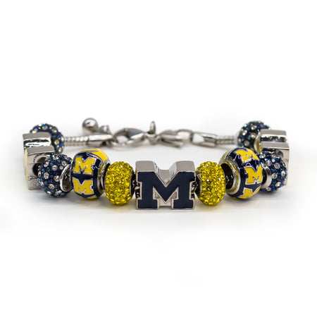 University of Michigan Charm Bracelet for Women