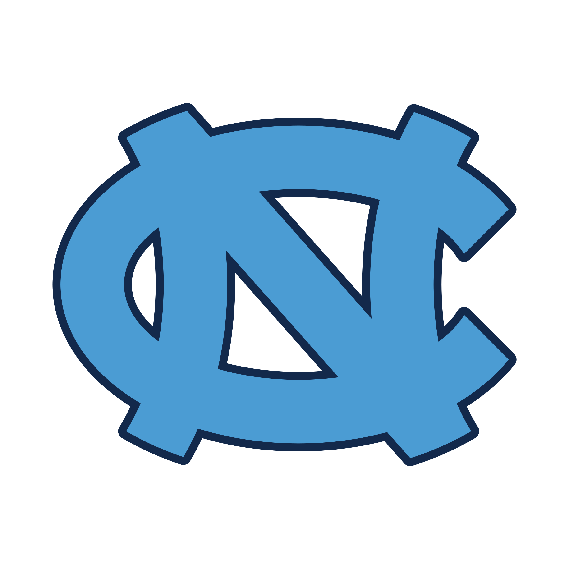 North Carolina Tar Heels School Logo