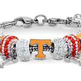 Tennessee Vols Orange T Bead Charm