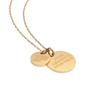 Purdue Boilermakers Coin Charm Necklace - 18K Gold Dipped