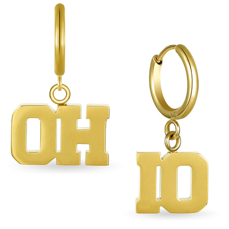 Ohio State Block O Ring + Script Ohio Necklace Set