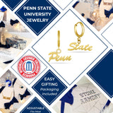 Penn State Script Huggie Hoops