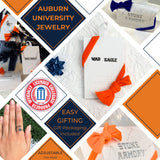 Auburn WAR EAGLE Script Studs