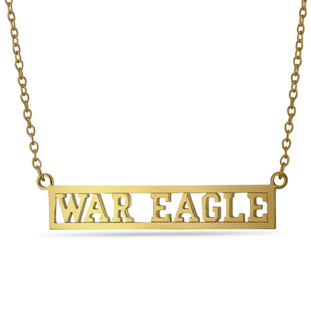 WVU Flying WV Gold Plated Necklace