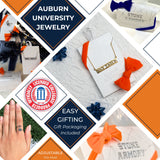 Auburn War Eagle Necklace in Gold