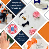 Auburn University Coin Charm Necklace - 18K Gold Dipped