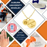 Auburn Paperclip Chain Charm Necklace