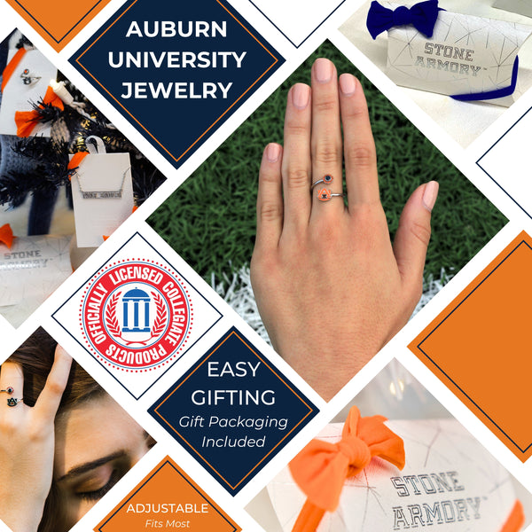 Auburn Adjustable Ring - Orange