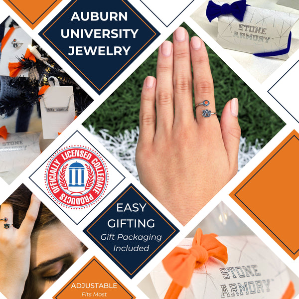 Auburn Adjustable Ring - Navy