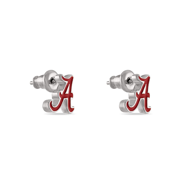 Alabama Script A Stud Earring and Necklace Set