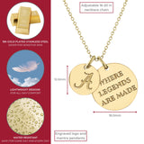 University of Alabama 18K Gold Dipped Charm Necklace