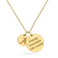 University of Alabama 18K Gold Dipped Charm Necklace