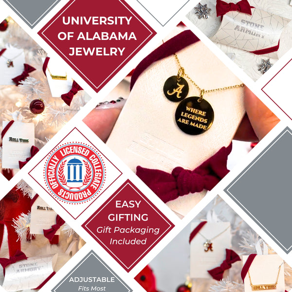 University of Alabama 18K Gold Dipped Charm Necklace