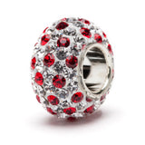 Red and Clear Crystal Bead