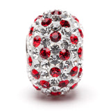 Red and Clear Crystal Bead