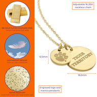 Clemson 18K Gold Plated Charm Necklace