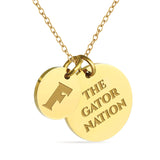 Florida Gators 18K Gold Plated Charm Necklace