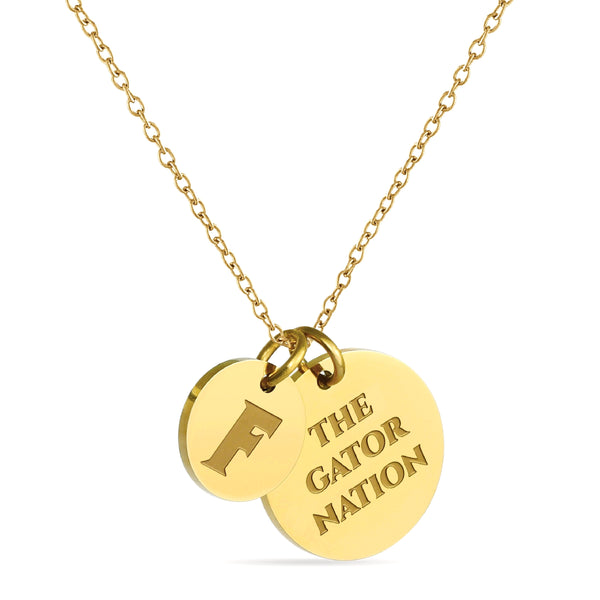 Florida Gators 18K Gold Plated Charm Necklace