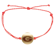 Georgia G Logo Charm Adjustable Cord Bracelet