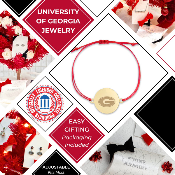 Georgia G Logo Charm Adjustable Cord Bracelet