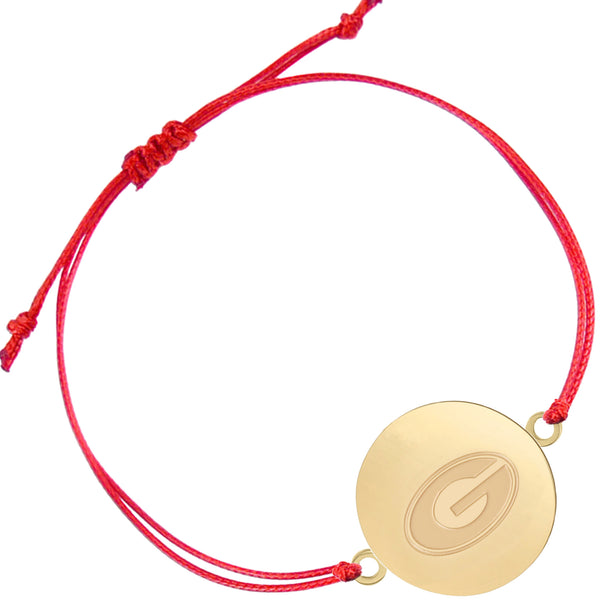 Georgia G Logo Charm Adjustable Cord Bracelet