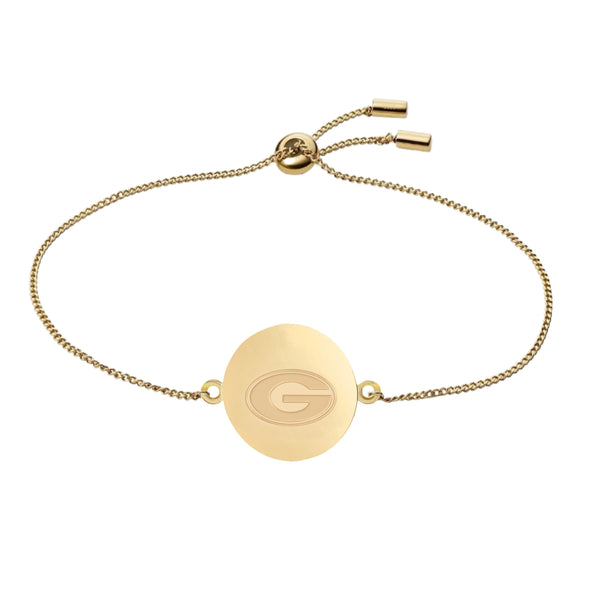 Georgia G Logo Coin Bolo Bracelet - 18K Gold Dipped