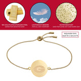 Georgia G Logo Coin Bolo Bracelet - 18K Gold Dipped