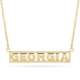 GEORGIA Bar Necklace - 18K Gold Plated