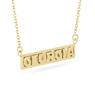 GEORGIA Bar Necklace - 18K Gold Plated