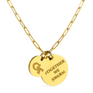 Georgia Tech Paperclip Chain Charm Necklace