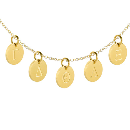 TCU Coin Charm Necklace - 18K Gold Dipped