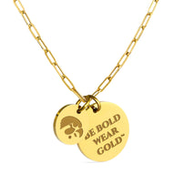 Iowa Paperclip Chain Charm Necklace