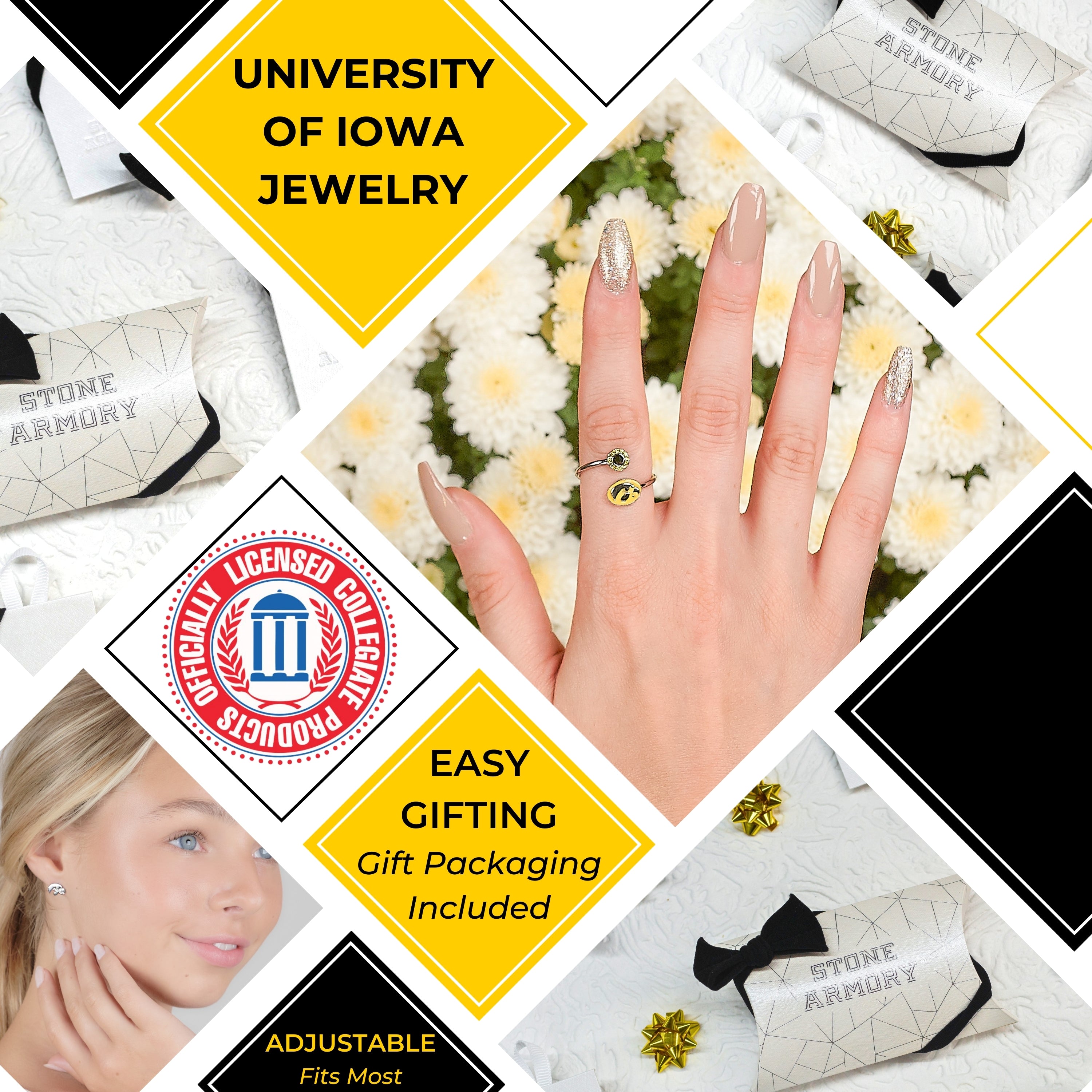 Iowa Adjustable Ring – Stone Armory