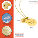 University of Illinois Coin Charm Necklace - 18K Gold Dipped