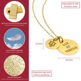 Indiana Hoosiers Coin Charm Necklace - 18K Gold Dipped