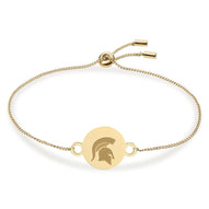 Michigan State Logo Charm Bolo Bracelet