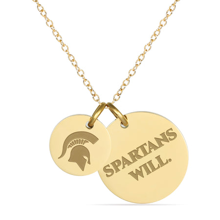 Tahquamenon Falls Charm Necklace - 18K Gold Dipped