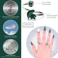 Michigan State University Spartan Ring - Adjustable