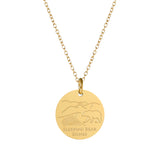 Sleeping Bear Dunes Charm Necklace - 18K Gold Dipped