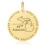 Michigan Travel Charms - 45th Parallel