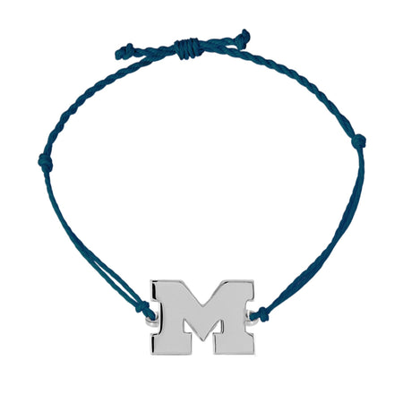 Michigan State Logo Charm Bolo Bracelet