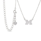 Michigan Block M Stainless Steel Necklace