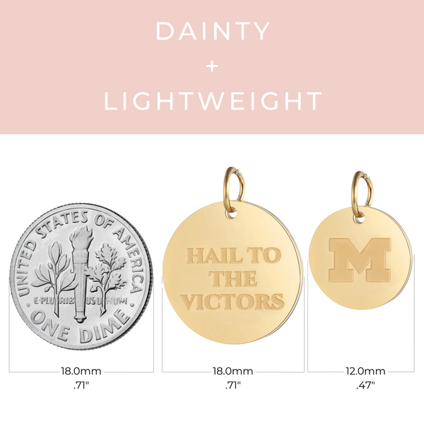 Michigan Wolverines Charm Set - 18K Gold Finish