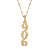 Upper Peninsula 906 Necklace - 18K Gold Dipped