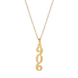 Upper Peninsula 906 Necklace - 18K Gold Dipped