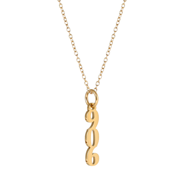 Upper Peninsula 906 Necklace - 18K Gold Dipped