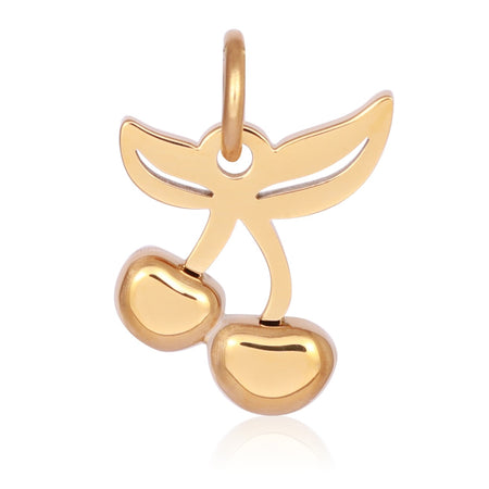 Open Heart Charm 18K Gold Coated