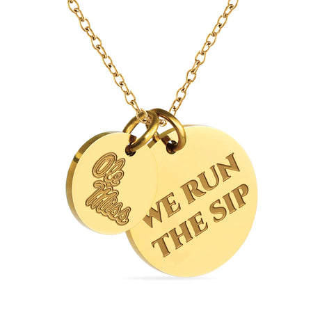 WVU Flying WV Gold Plated Necklace