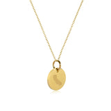 California Map Engraved Charm Necklace - 18K Gold Plate